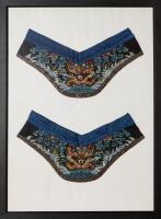 A Pair of Chinese Late Qing Dynasty Embroderied Sleeve Bands