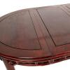 A Chinese Rosewood Oval Table, Six Chairs - 3