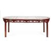 A Chinese Rosewood Oval Table, Six Chairs - 4