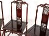 A Chinese Rosewood Oval Table, Six Chairs - 7