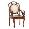 A Chinese Rosewood Armchair with marble back