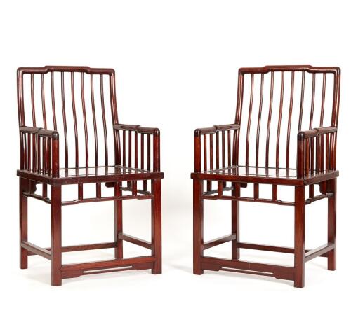 A Pair of Chinese Rosewood Chairs