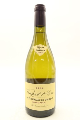 (1) 2020 Domaine de la Vougeraie Le Clos Blanc de Vougeot Monopole, Vougeot Premier Cru [WS93] &diams;