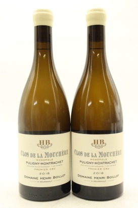 (2) 2018 Domaine Henri Boillot Clos de la Mouchere Monopole, Puligny-Montrachet Premier Cru &diams;