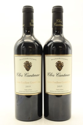 (2) 2019 Clos Cantenac, Saint-Emilion Grand Cru &diams;