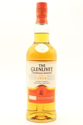 (1) The Glenlivet Caribbean Reserve Single Malt Scotch Whisky, 40% ABV