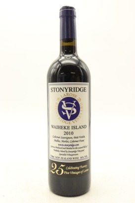 (1) 2010 Stonyridge Vineyard Larose, Waiheke Island [JR17]