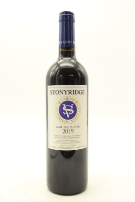 (1) 2019 Stonyridge Vineyard Larose, Waiheke Island