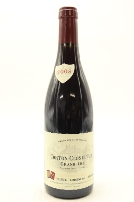 (1) 2008 Prince Florent de Merode Corton Clos du Roi Grand Cru, Cote de Beaune [JR16.5]