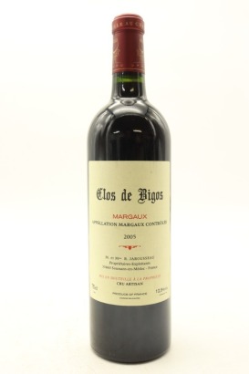 (1) 2005 Clos de Bigos, Margaux