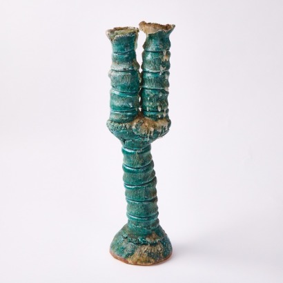 An Earthenware Candlestick