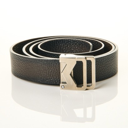Montblanc, Sfumato Brown Leather, M Buckle Belt with Box - As new