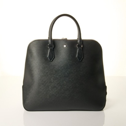 Montblanc, Saffiano-Printed Black Leather Sartorial Bowling Bag - As new