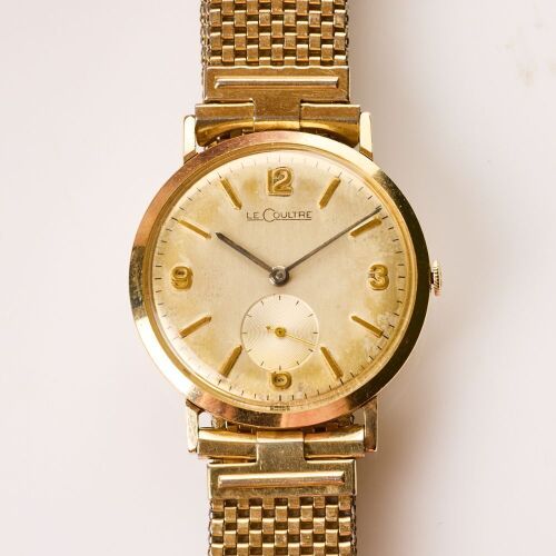 10ct Gold Filled, 33mm LeCoultre (American Jaeger LeCoultre) on Aftermarket Champion Band, circa 1950's