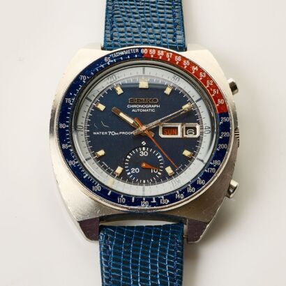 Stainless Steel, 41mm Seiko 6139-6000 "Cevert" Chronograph Automatic Wristwatch, circa 1970
