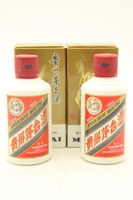 (2) 2021 Kweichow Moutai Flying Fairy, 53% ABV, 100ml (GB)