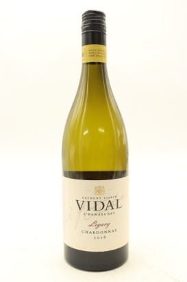 (1) 2018 Vidal Estate Legacy Chardonnay, Hawke's Bay