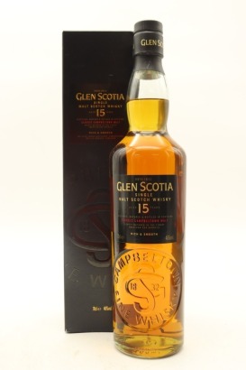 (1) Glen Scotia 15 Year Old Single Malt Scotch Whisky, 46% ABV (GB)