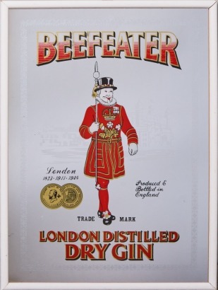 A Beefeater Gin Bar Mirror