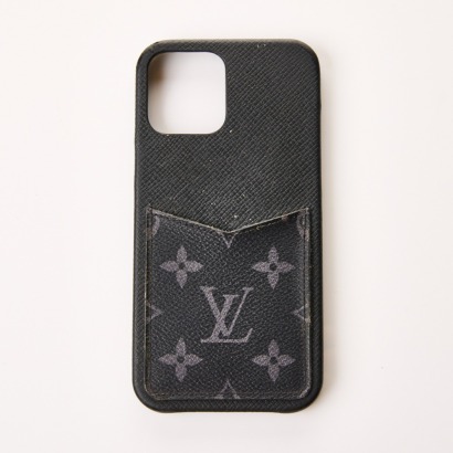 Louis Vuitton, Monogram Eclipse iPhone 12 Pro Case