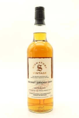 (1) Secret Orkney 2010 Signatory Vintage 100 Proof Edition 14 Year Old Single Malt Scotch Whisky, 57.1% ABV