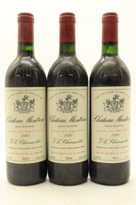 (3) 1990 Chateau Montrose, Saint-Estephe [JR17.5] [RP100]