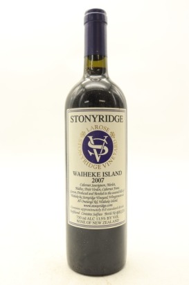 (1) 2007 Stonyridge Vineyard Larose, Waiheke Island