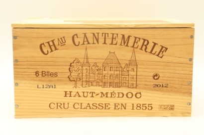 (6) 2012 Chateau Cantemerle, Haut-Medoc (OWC)