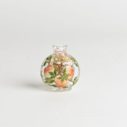 A Chinese Enamelled Porcelain 'Peach' Snuff Bottle