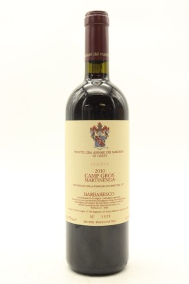 (1) 2010 Tenute Cisa Asinari Marchesi di Gresy Camp Gros Martinenga, Barbaresco Riserva DOCG [JR17] [RP96]