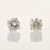 14ct White Gold, 1.00ct Diamond Stud Earrings