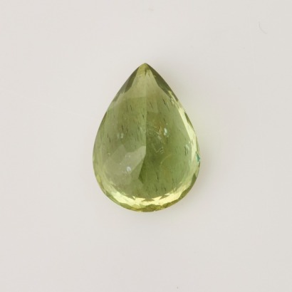 Loose, 3.86ct, Pear Cut Green Apatite
