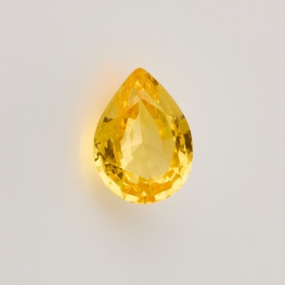 Loose, .86ct Pear Cut Yellow Sapphire