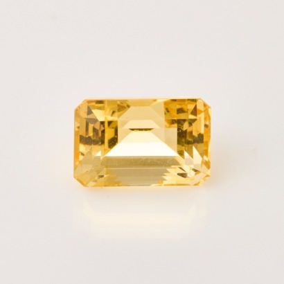 Loose, 12.57ct Rectangular Cut Citrine