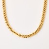 9ct Yellow Gold, 43cm, Tight Curb Link Necklace with Large, Fancy Lobster Clasp