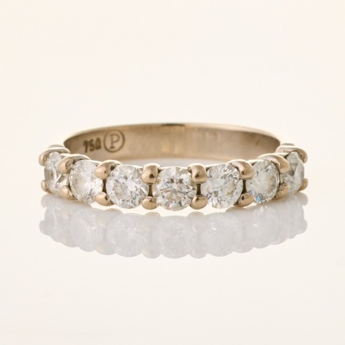 Partridge Jewellers, 18ct White Gold, .94ct Seven Stone Diamond RIng