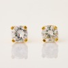 18ct Yellow Gold, .60ct Brilliant Cut Diamond Stud Earrings