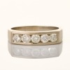 Palladium, Squared, Channel Set .75ct Diamond Ring