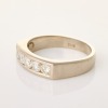 Palladium, Squared, Channel Set .75ct Diamond Ring - 2