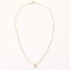 18ct Yellow / White Gold .18ct Diamond Solitaire Pendant on 42cm, 9ct Yellow Gold Snake Chain - 2