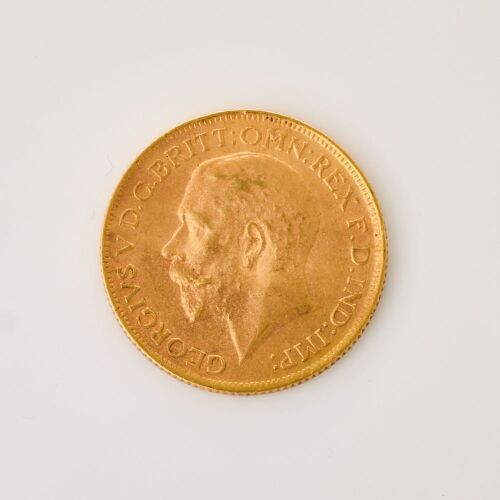 A full, 1913 Sovereign Coin of 22mm in Diameter