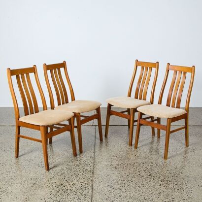 A Set of Four Otto Larsen Dining Chairs