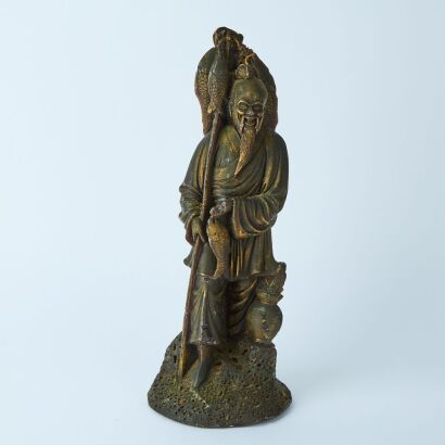 A New Zealand Made Carved Wax Oriental Figure