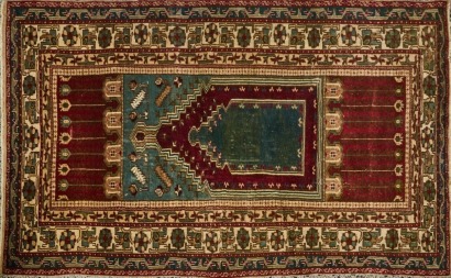 An Antique Transylvanian Prayer Rug, c. Late 19th-Century