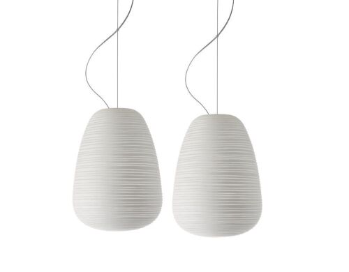 A Pair of Foscarini Rituals 1 Pendant Lamps by Ludovica And Roberto Palomba