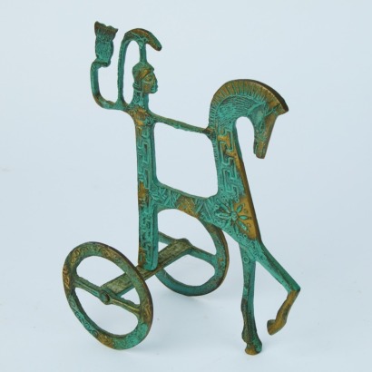 A Mid-Century Chariot Figure