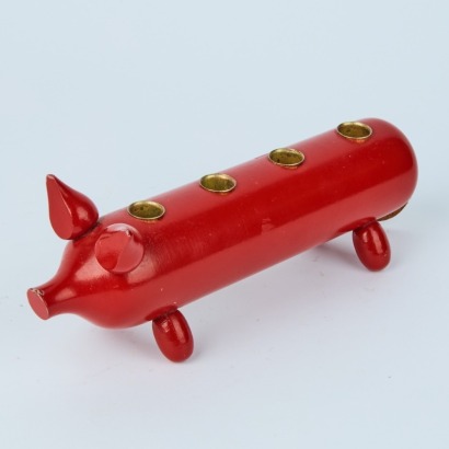 A Swedish Pig Candle Holder