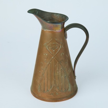 A Joseph Sankey and Sons Art Nouveau Copper Jug