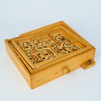 A Vintage Wooden Balancing Maze