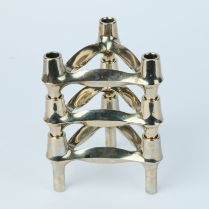 A Set of Three BMF Nagel Candle Holders